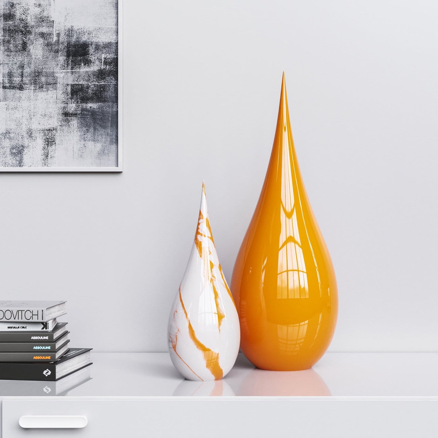 Ceramic Drop Set - Plain & Marble - Synchrony Art INC