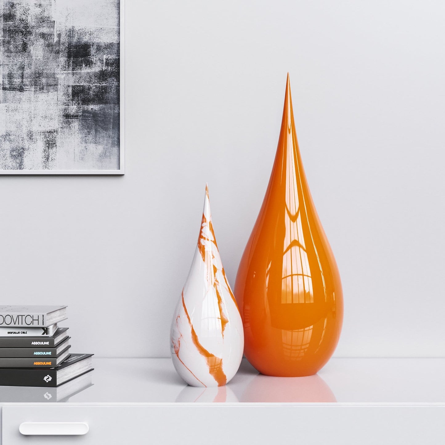 Ceramic Drop Set - Plain & Marble - Synchrony Art INC