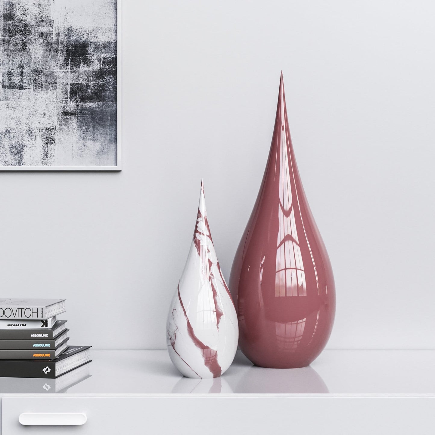 Ceramic Drop Set - Plain & Marble - Synchrony Art INC