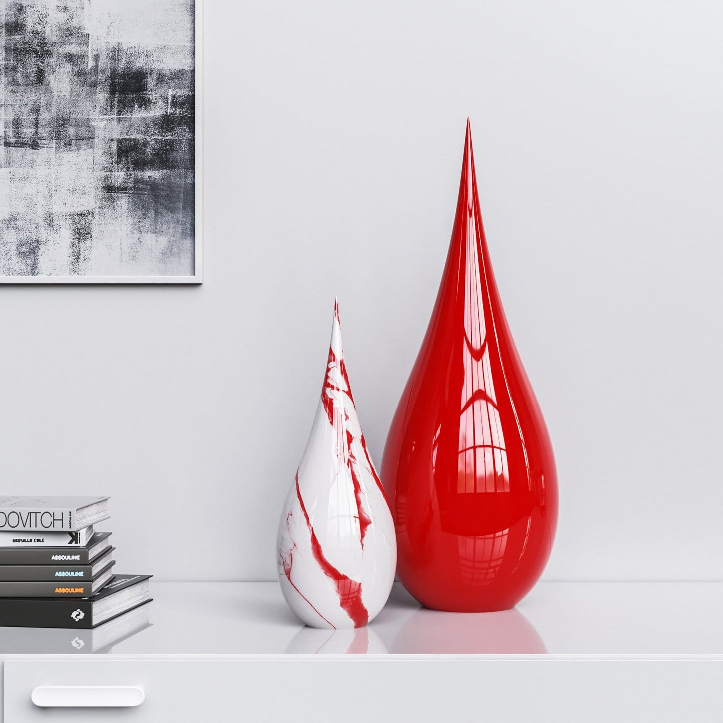 Ceramic Drop Set - Plain & Marble - Synchrony Art INC