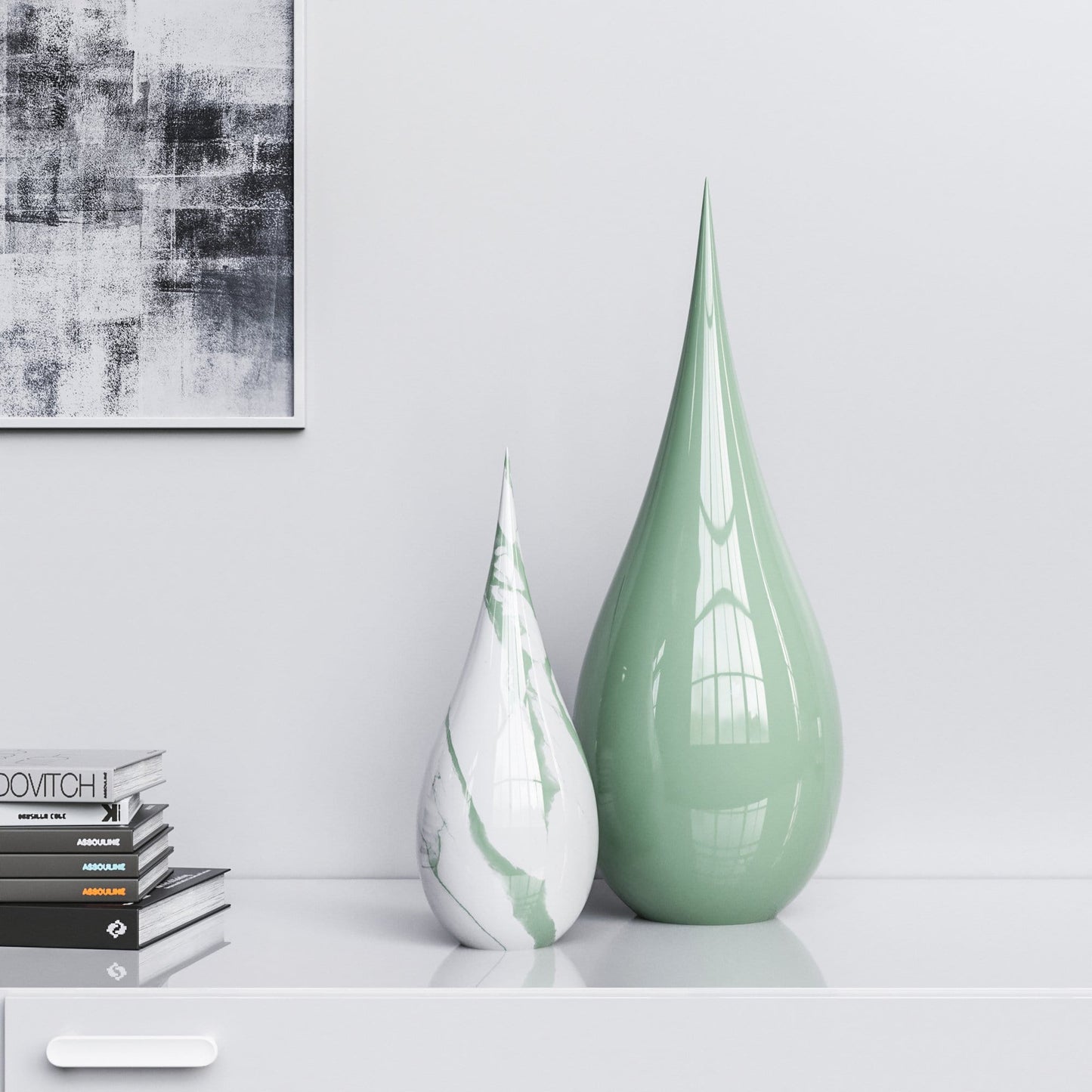 Ceramic Drop Set - Plain & Marble - Synchrony Art INC